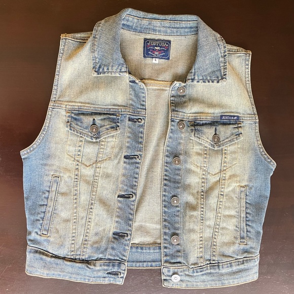 DENIM VEST - Picture 1 of 8